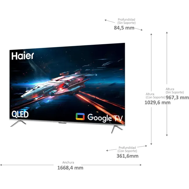 SMART TV 75''QLED  4 K UHD  HAIER