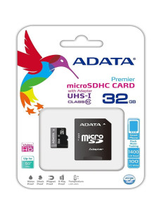 CARTE MEMOIRE MICROSDHC UHS-I 32GB AVEC ADAPTATEUR CLASS 10 ADATA