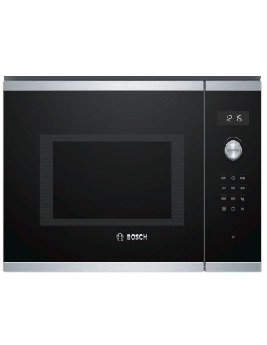 MICRO ONDES ENCASTRABLE VERRE NOIR & INOX  BOSCH