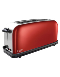 GRILLE PAIN LONGUE FENTE ROUGE 1000W RUSSELL HOBBS