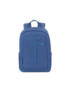 SAC A DOS BLEU EN TOILE POUR PC PORTABLE 15.6" RIVACASE