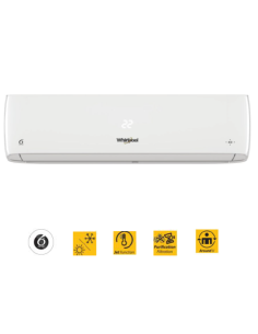 CLIMATISEUR 18000 BTU BLANC 6 SENS LCD INVERTER WHIRLPOOL