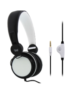 CASQUE stéréo kit piéton blanc/noir  BE-COLOR -TNB