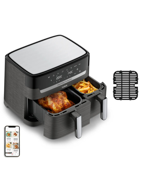 FRITEUSE SANS HUILE  EASY FRY&GRILL DOUBLE TEFAL