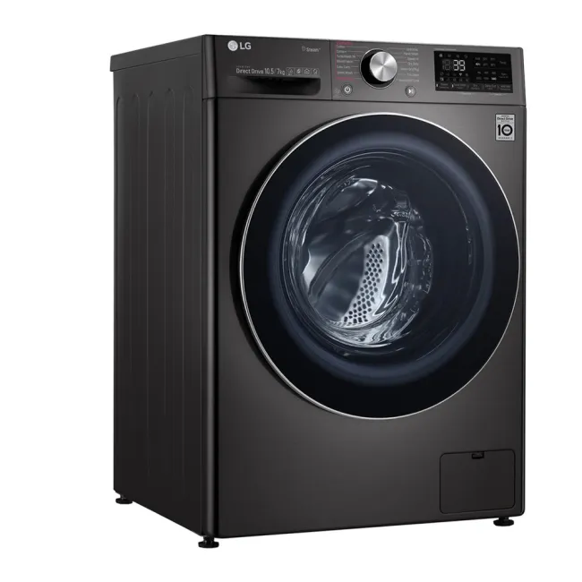 LAVANTE SECHANTE 10.5KG / 7KG 1400trs NOIR INOX LG