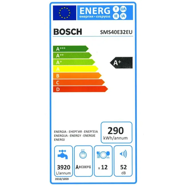 LAVE VAISSELLE POSE LIBRE 60CM 12CV  BLANC BOSCH