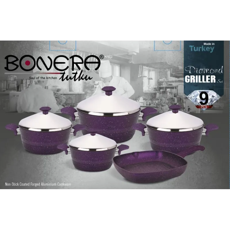 SET 9 PCS GRILLER GRANITE 8697430012998 BONERA