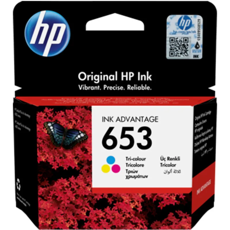 CARTOUCHE INK ADVANTAGE 653 TRI-COLOR HP