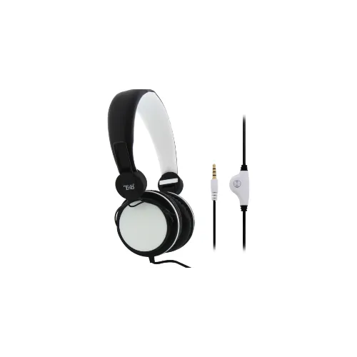 CASQUE stéréo kit piéton blanc/noir  BE-COLOR -TNB