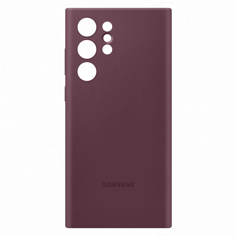 ETUI SILICONE COVER S22 ULTRA BURGUNDY  SAMSUNG