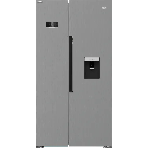 REFRIGERATEUR SIDE BY SIDE NF 630L SILVER DIST. EAU BEKO