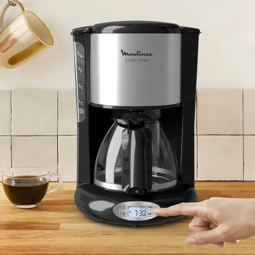 CAFETIERE FILTRE SUBITO TIMER NOIR MOULINEX