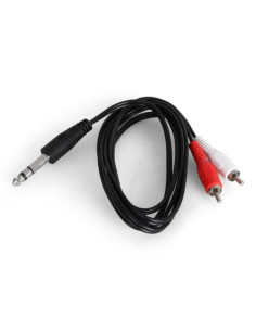 CABLE AUDIO FICHE JACK 6.3MM/PRISE STEREO 5M VIDEO/AUDIO HAMA