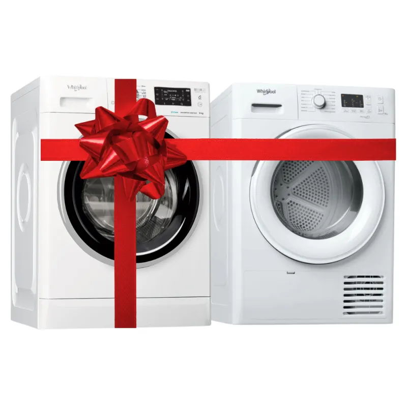 SECHE LINGE 8KG FFTCM108BBNA+LAVE LINGE 8KG FFWB8248WBSVNA WHIRLPOOL