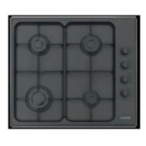 TABLE DE CUISSON 4F A GAZ EN NOIR SILVERLINE