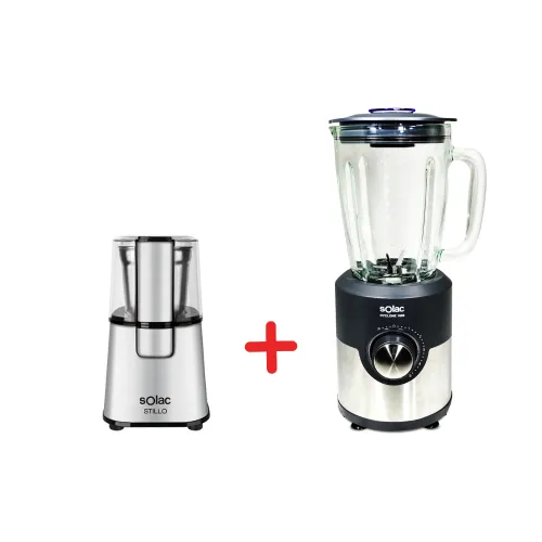 PACK BLENDER 1600 SOLAC +MOULIN A CAFE MA9S908001 STILLO MC6251 SOLAC